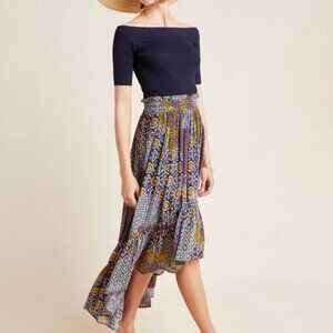 Tribal print high-low skirt from Anthropologie by Dhruv Kapoor